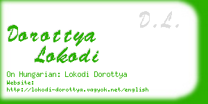 dorottya lokodi business card